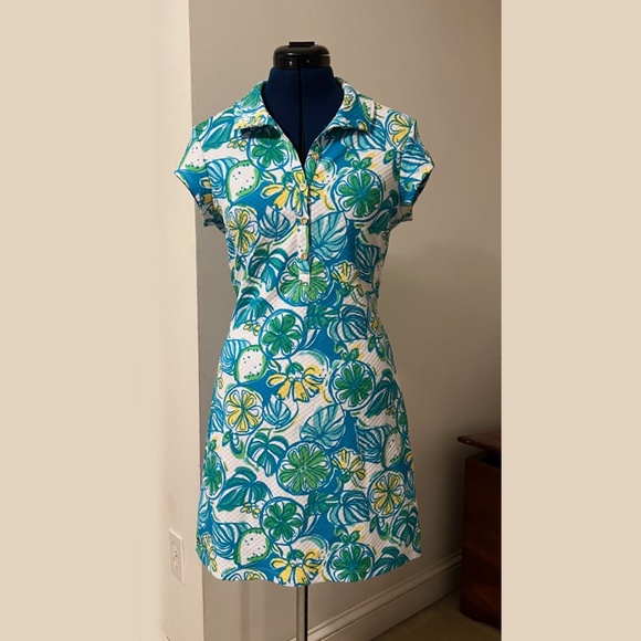 Lilly Pulitzer Rayna Sweet & Sour Knit Pique Polo Dress - Picture 2 of 6